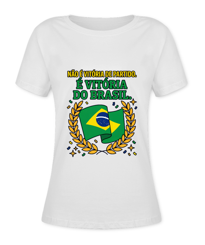 Babylook VitóRia Do Brasil - Branco