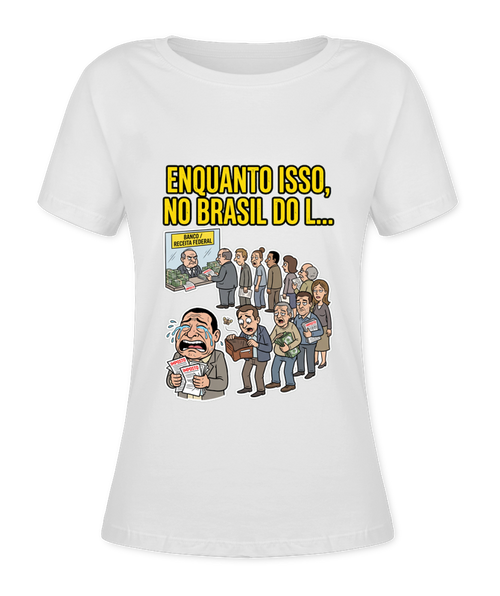 Babylook Enquanto Isso, No Brasil Do L... - Branco