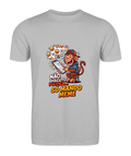 Camiseta Não Discuto Política, Só Mando Meme - Cinza