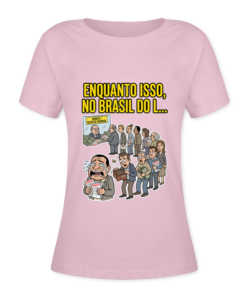 Babylook Enquanto Isso, No Brasil Do L... - Rosa