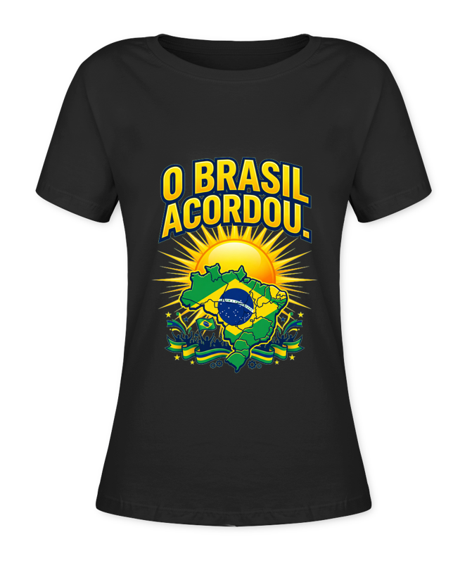Babylook O Brasil Acordou. - Preto