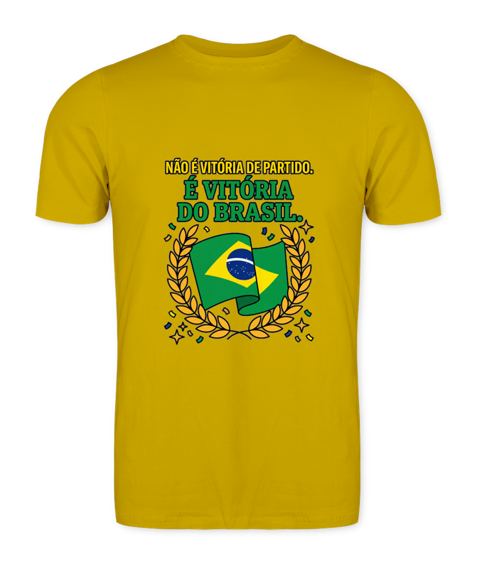 Camiseta VitóRia Do Brasil - Amarelo