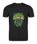 Camiseta Brasil Acima De Tudo, Deus Acima De Todos. - Preto