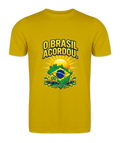 Camiseta O Brasil Acordou. - Amarelo