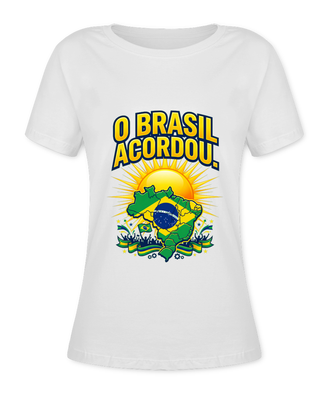 Babylook O Brasil Acordou. - Branco