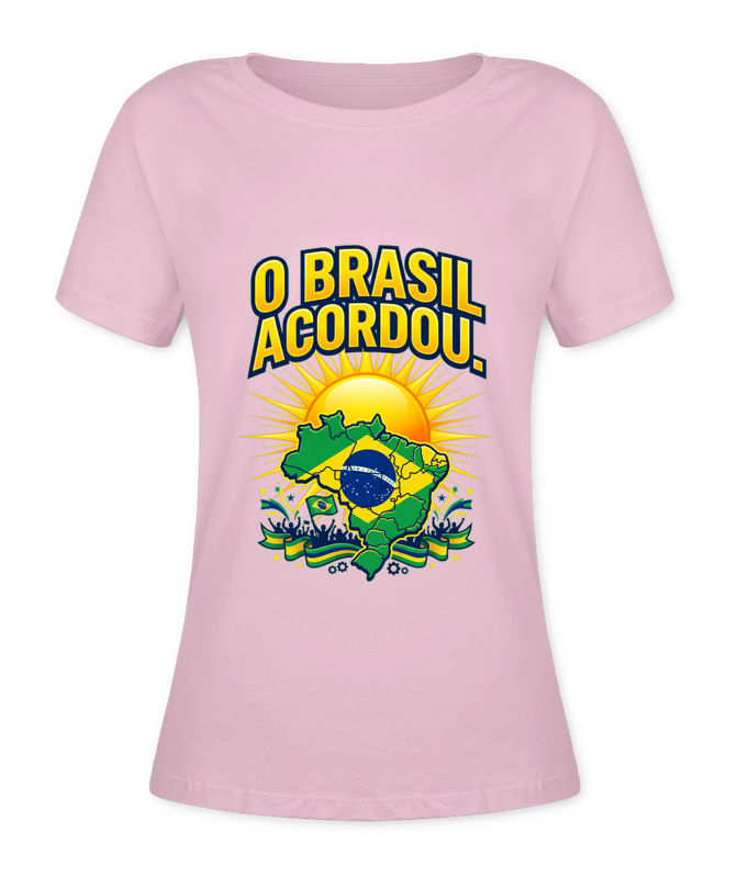 Babylook O Brasil Acordou. - Rosa